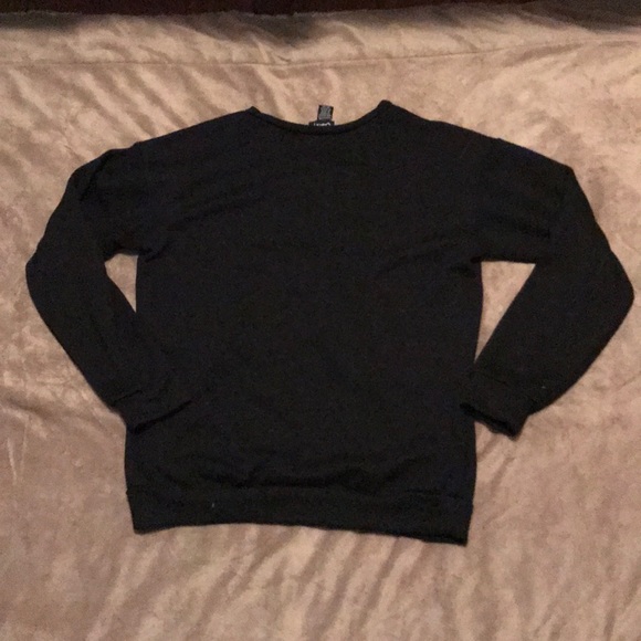 Sweatshirt with V-neck and laced up - Picture 3 of 3